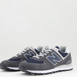 New Balance 574 sneakers in dark gray and navy